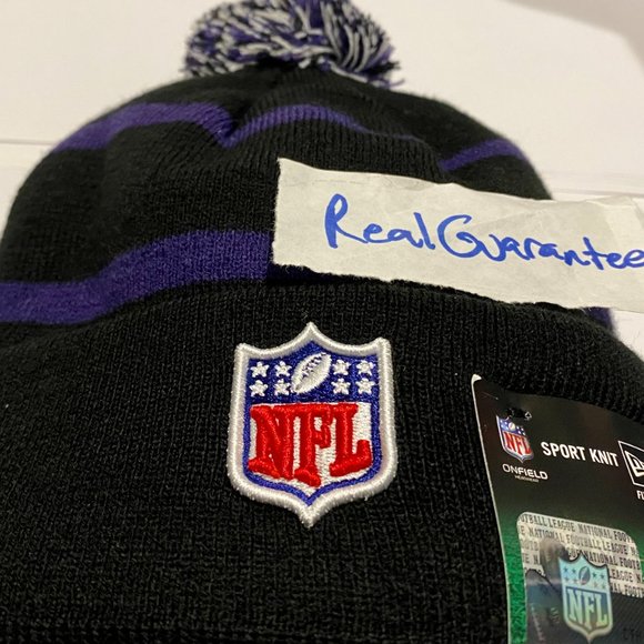 Nwt 100% RARE New Era 2013 Baltimore Ravens BCA Crucial Catch Sport Knit Hat NFL - Picture 3 of 4